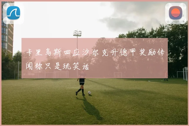卡里乌斯回应沙尔克升德甲奖励传闻称只是玩笑话